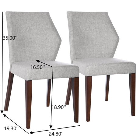 Luca - Dining Chair (Set of 2) - Light Gray - Furniture Home Direct