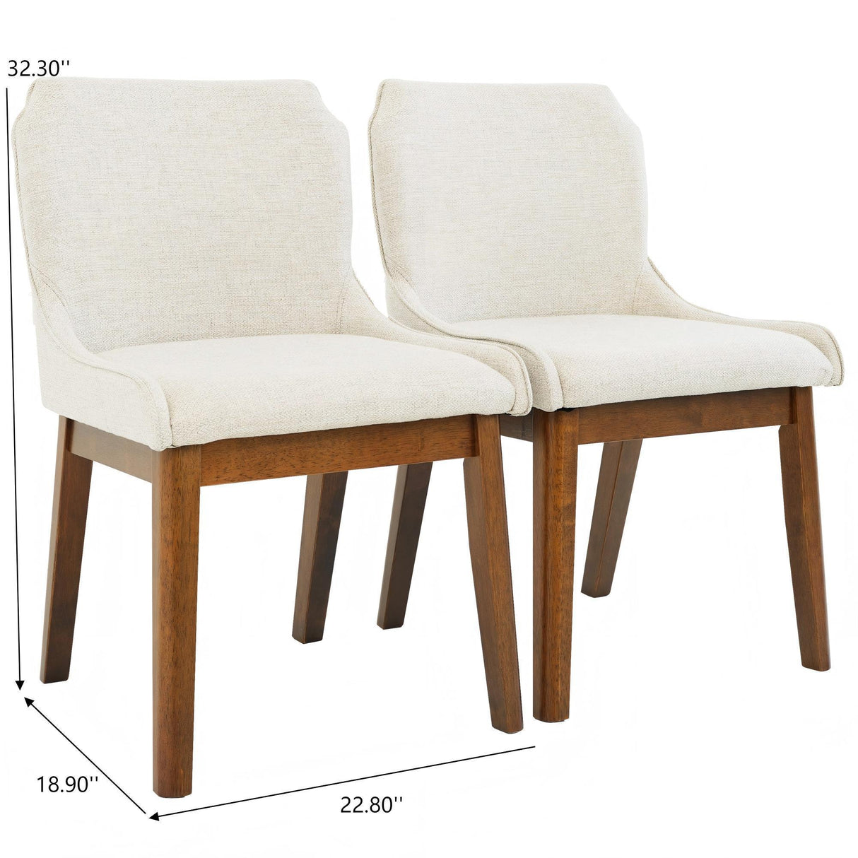 Ellis - Dining Chair (Set of 2) - Beige - Furniture Home Direct