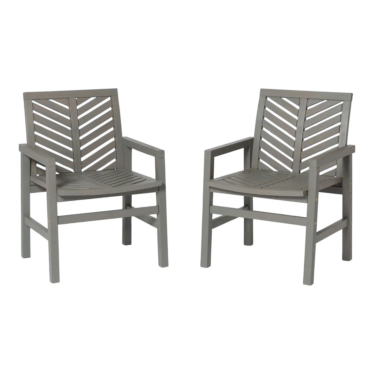 Modern 2 Piece Chevron Patio Chairs - Furniture Home Direct