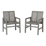 Modern 2 Piece Chevron Patio Chairs - Furniture Home Direct