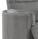 Sagen - Chenille Glider Recliner With Swivel - Furniture Home Direct