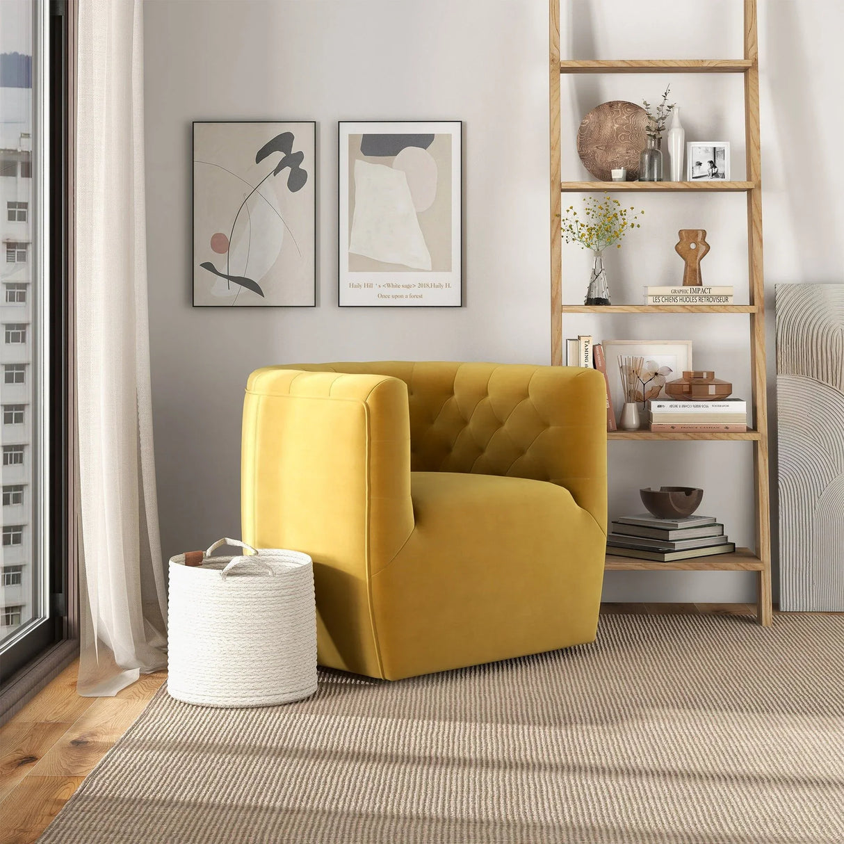 Delaney - Ergonomic Design Swivel Chair - Furniture Home Direct