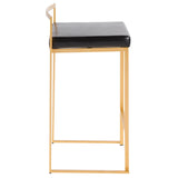 Fuji - Contemporary / Glam Design Counter Stool (Set of 2) - Furniture Home Direct