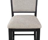 Dining Set Square Plank Top Table Chairs Light Gray - Furniture Home Direct