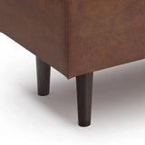 Shay - Large Square Coffee Table Storage Ottoman Mid-Century Style - Furniture Home Direct