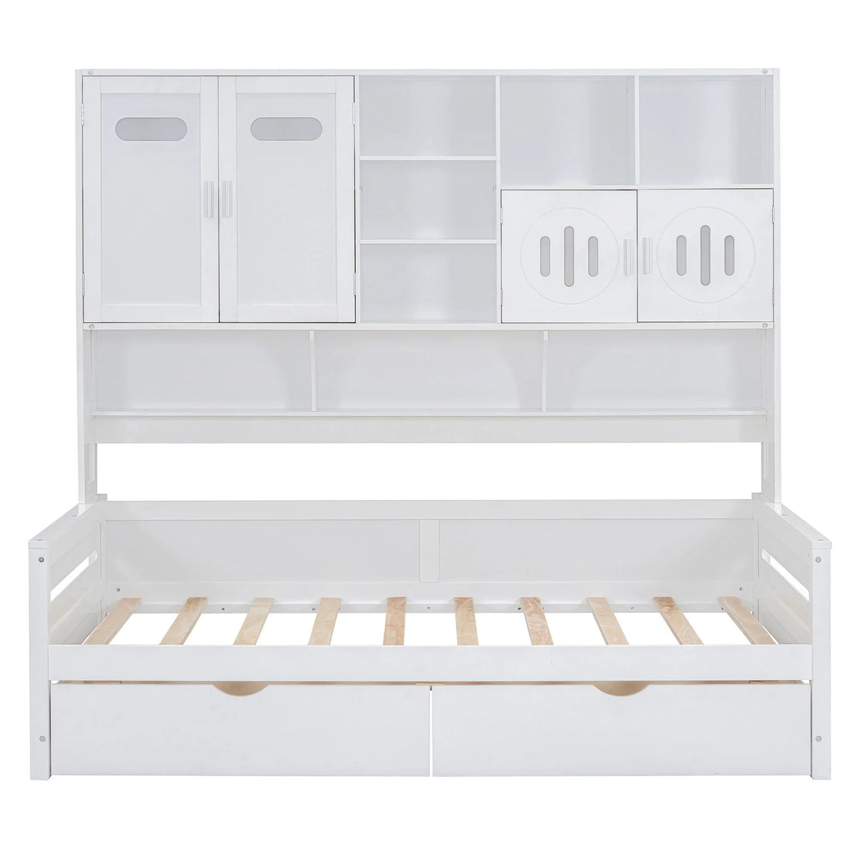 Daybed With All-In-One Cabinet And Shelf - Furniture Home Direct