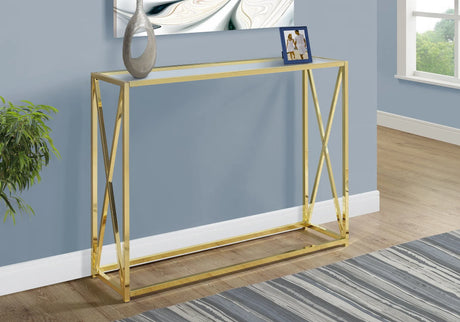Accent Console Table For Entryway, Contemporary & Modern - Gold - Furniture Home Direct