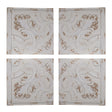 Distressed Wooden Square Wall Panels (Set of 4) - White - Furniture Home Direct