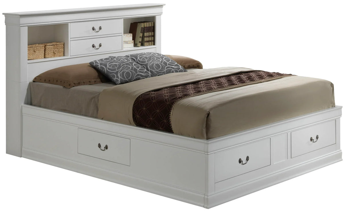 Louis Phillipe - Bookcase Storage Bed - Furniture Home Direct