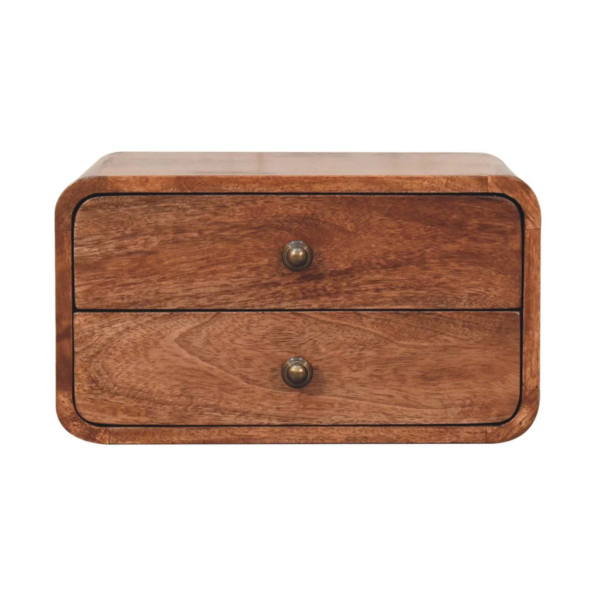 Curved Wall Mounted Bedside Nightstand - Furniture Home Direct