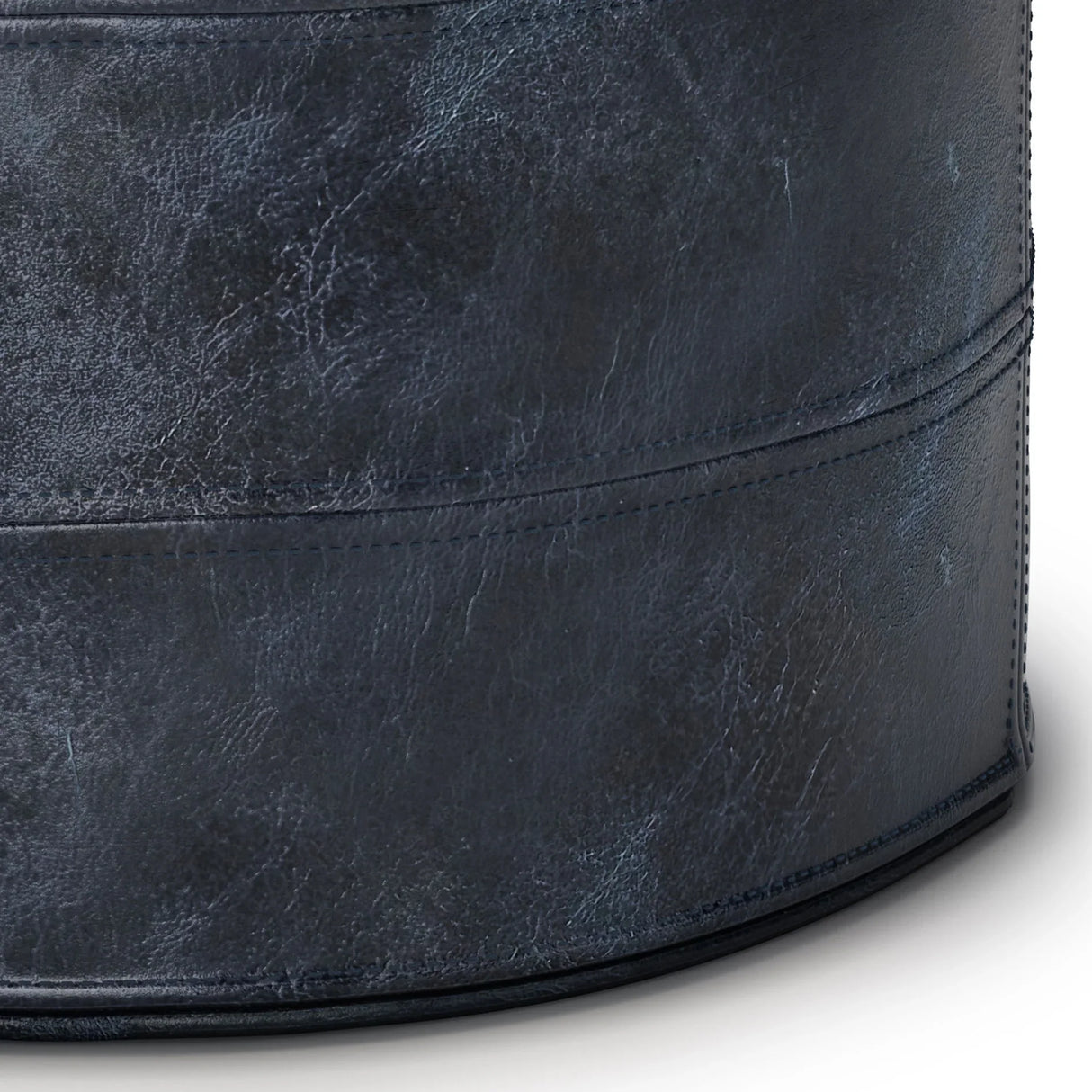 Connor - Handcrafted Round Pouf - Furniture Home Direct