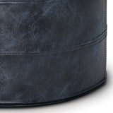 Connor - Handcrafted Round Pouf - Furniture Home Direct
