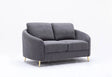Yuina - Linen Loveseat - Gray - Furniture Home Direct