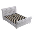 Hartfried - Queen Size Upholstered Storage Bed - Beige - Furniture Home Direct