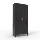 Shapely Doors Cabinet, Metal Storage Cabinet With Doors And Adjustable Shelves