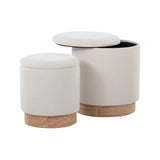 Marla - Contemporary, Nesting Ottoman Set - Furniture Home Direct