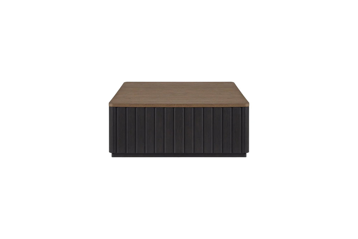 Channel - Coffee Table With Casters - Black - Furniture Home Direct