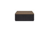 Channel - Coffee Table With Casters - Black - Furniture Home Direct
