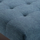 Draper - Upholstered Mid Century Tufted Ottoman Bench - Furniture Home Direct