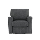 360° Swivel Accent Barrel Armchair With Side Pockets, Compact Design - Furniture Home Direct
