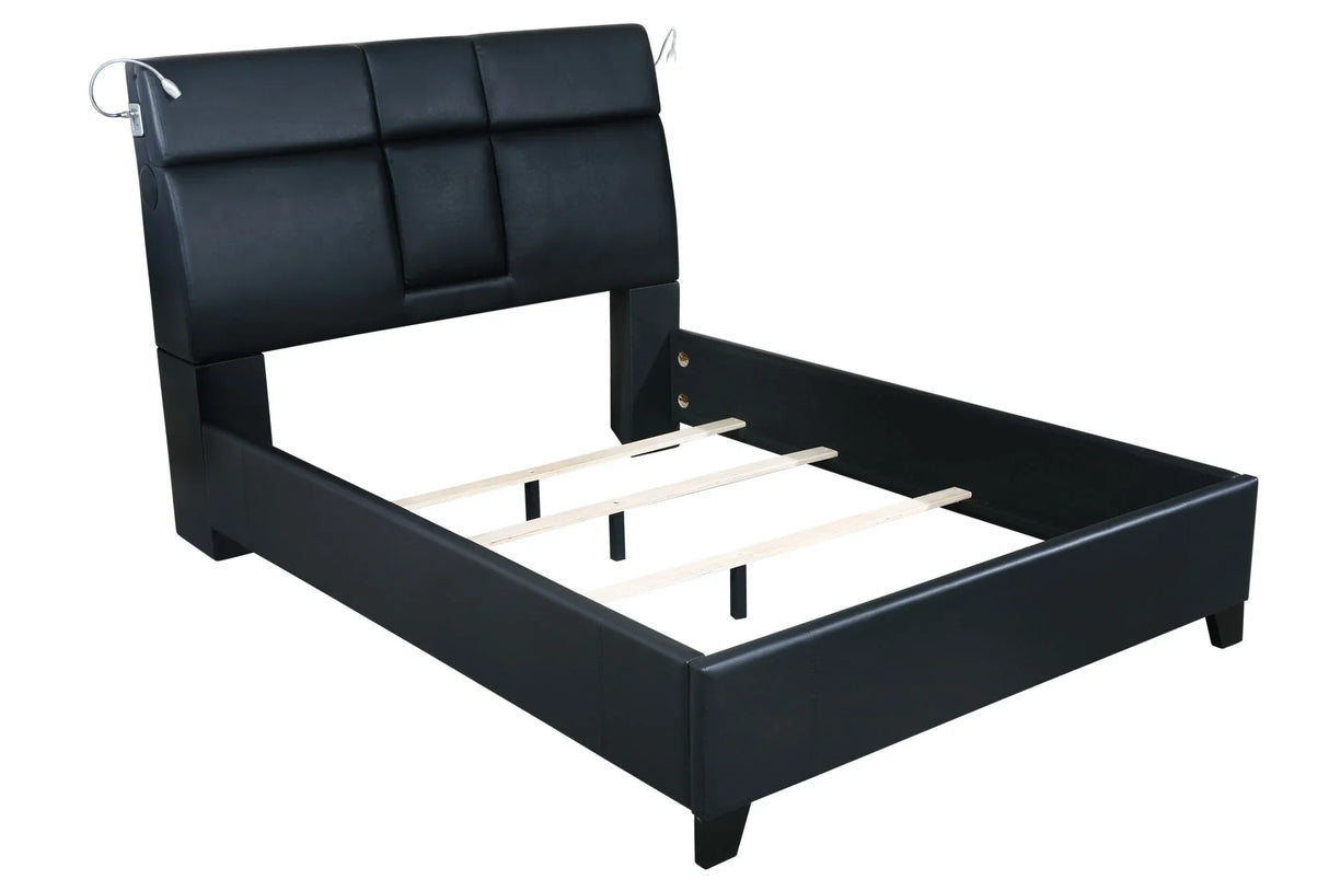 Music Bed Touch Lighting Bluetooth Sound Beverage Tray - Furniture Home Direct