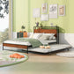 Platform Bed Frame With Trundle, USB Ports And Slat Support, No Box Spring Needed - Furniture Home Direct