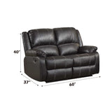 Zuriel - Synthetic Leather Recliner Loveseat - Furniture Home Direct