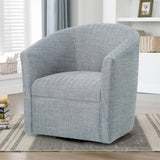Lainey - Swivel Barrel Chair With 360 Degree Rotation - Furniture Home Direct