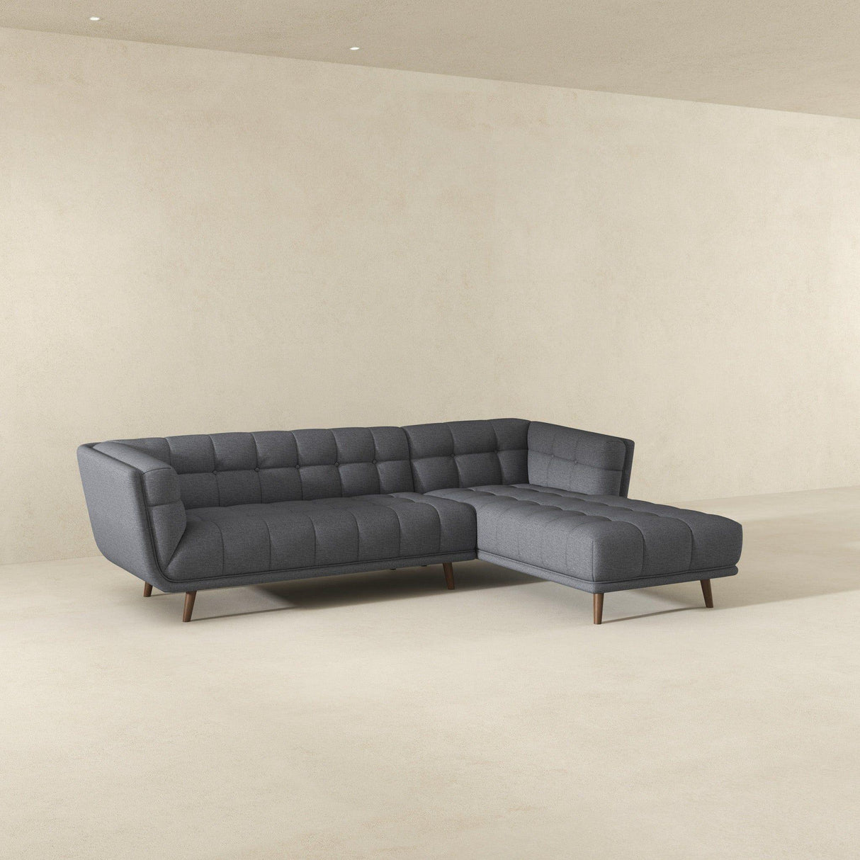 Addison - L Shape Sectional Sofa Tufted - Furniture Home Direct