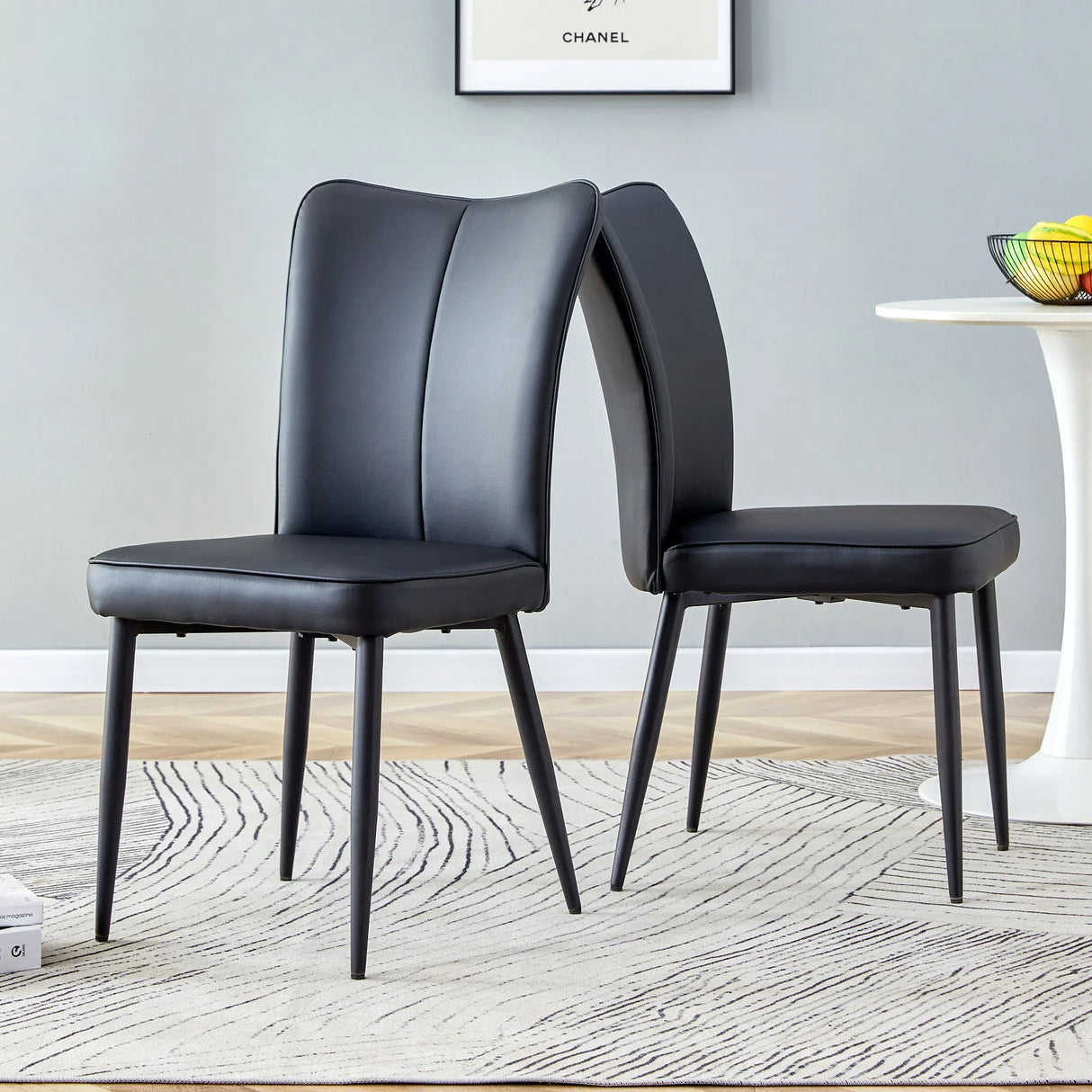Modern Minimalist Dining Chairs (Set of 2) - Furniture Home Direct