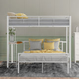 Bunk Bed With Desk, Ladder And Quality Slats For Bedroom - Furniture Home Direct