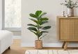 28" Tall, Artificial Plant, Fiddle Tree, Indoor, Faux, Fake, Floor, Greenery, Potted, Real Touch, Decorative - Green / Beige - Furniture Home Direct