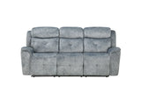 Mariana - Manual Recliner Sofa - Silver Gray - Furniture Home Direct