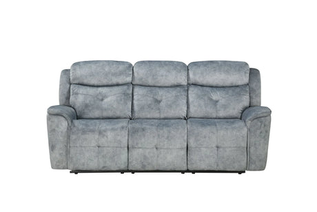 Mariana - Manual Recliner Sofa - Silver Gray - Furniture Home Direct
