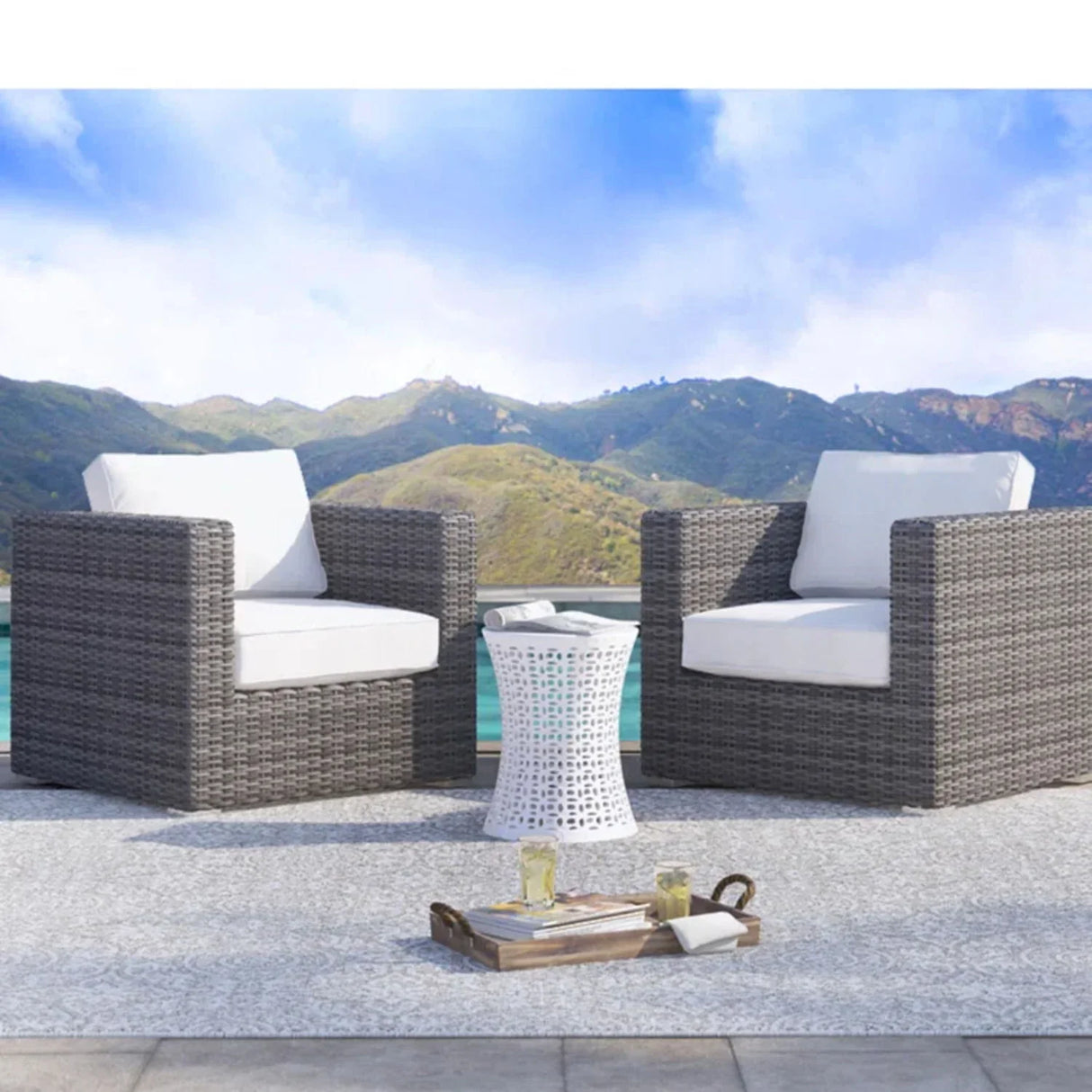 Patio Chair With Cushions Stylish Design - Furniture Home Direct