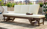 Outdoor Sofa with Adjustable Armrests - Beige - Furniture Home Direct