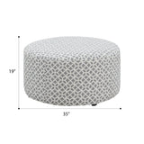 Ranger - Round Ottoman - Gray - Furniture Home Direct