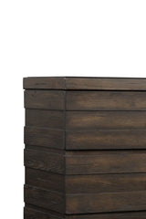 Indutrial Farmhouse 5 Drawer Chest - Brown - Furniture Home Direct