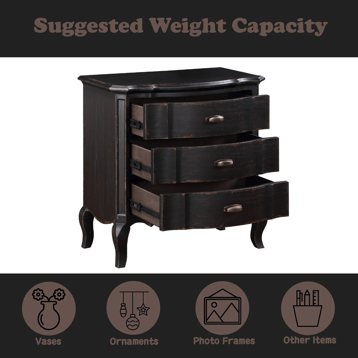 Chelmsford - Nightstand, Classic And Modern Design - Furniture Home Direct