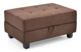 Stylish Storage Contemporary Ottoman - Furniture Home Direct