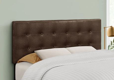 Full Size, Bed Headboard Only, Upholstered, Transitional - Brown - Furniture Home Direct