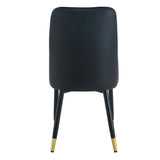 Dining Chairs Modern Two Tone Set of 4 White and Black - Furniture Home Direct