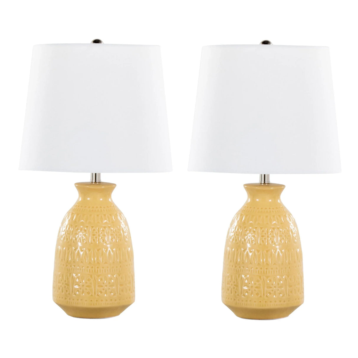 Claudia - Contemporary Lamp (Set of 2) - Furniture Home Direct