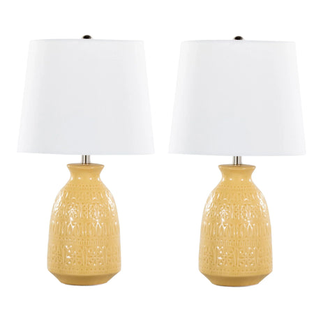 Claudia - Contemporary Lamp (Set of 2) - Furniture Home Direct