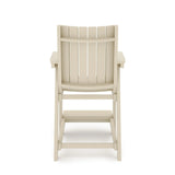 Modern Counter Chair Sleek HDPE Poly Lumber For Dining, Patio, And Garden Comfort - Furniture Home Direct