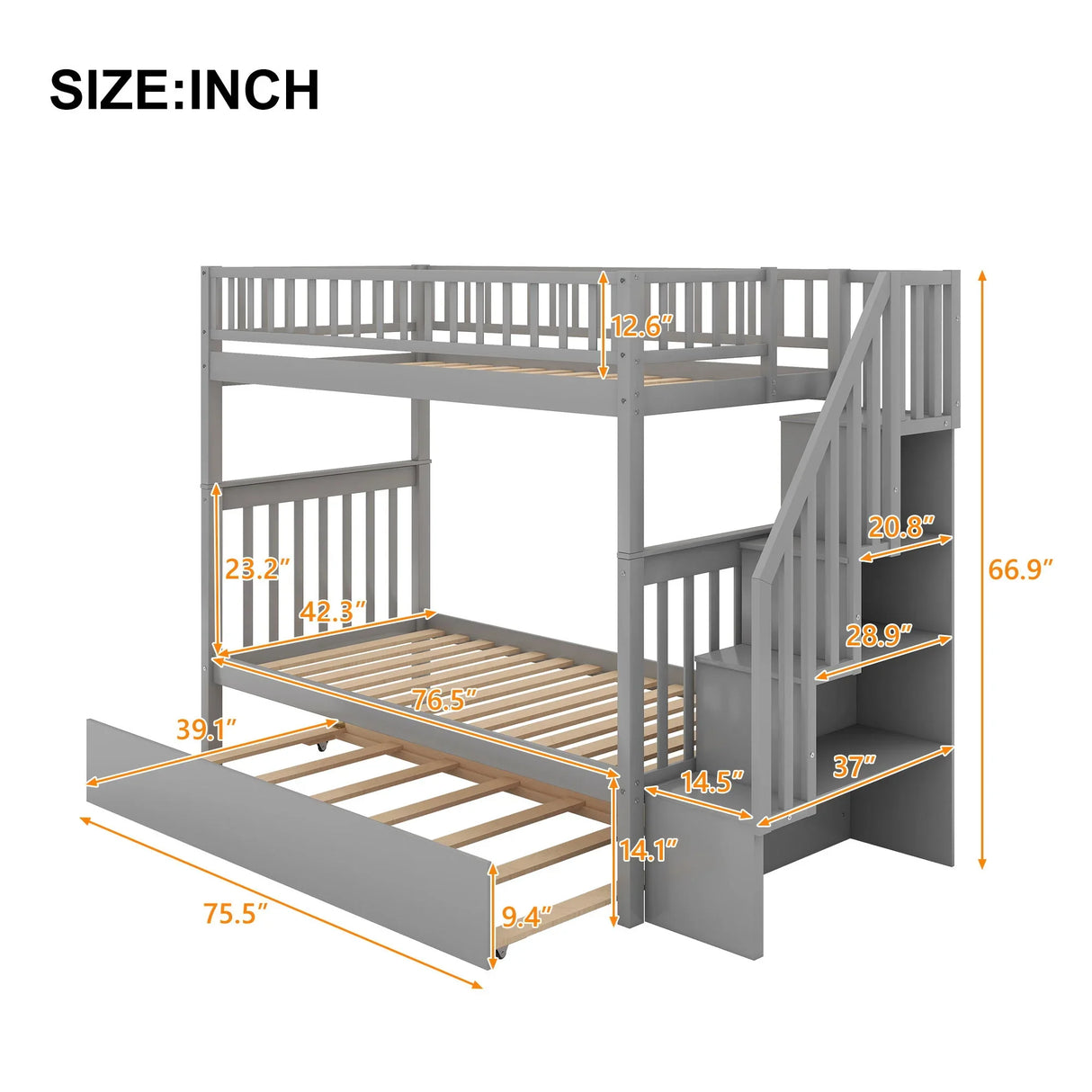 Bunk Bed With Staircase - Furniture Home Direct