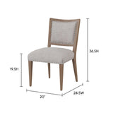 Oversized Side Dining Chair (Set of 2) - Sand - Furniture Home Direct