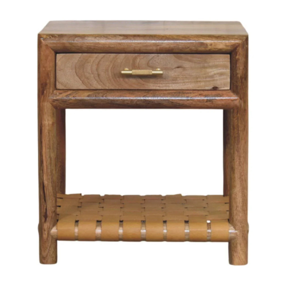 Regency - Woven Nightstand With Drawer - Light Brown - Furniture Home Direct