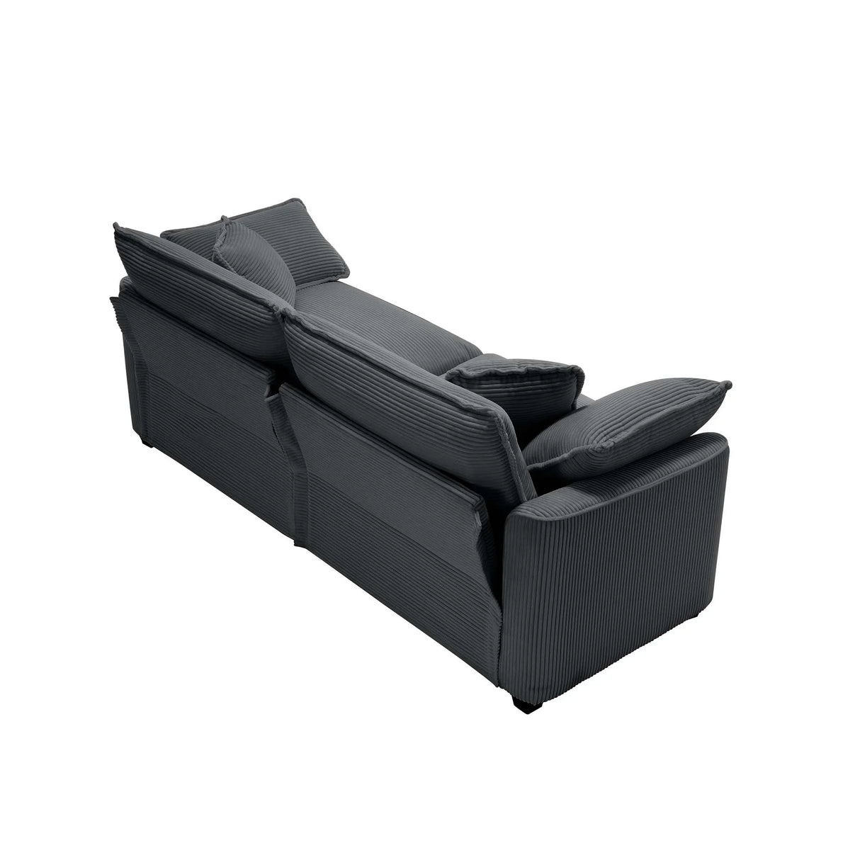 Sofa and Loveseat Set - Gray - Furniture Home Direct