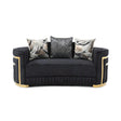 Soledad - Loveseat - Black - Furniture Home Direct
